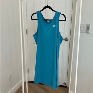 Reebok Women's Teal Sleeveless Midi Tennis Dress